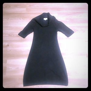 Loft cowl neck A line sweater knit dress